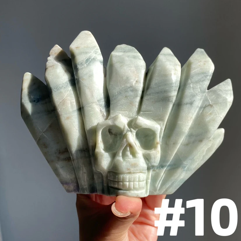 Sky Blue Quartz Skull - Image 4