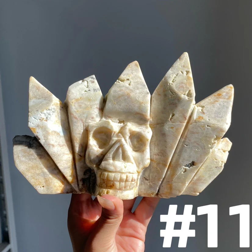Sky Blue Quartz Skull - Image 5
