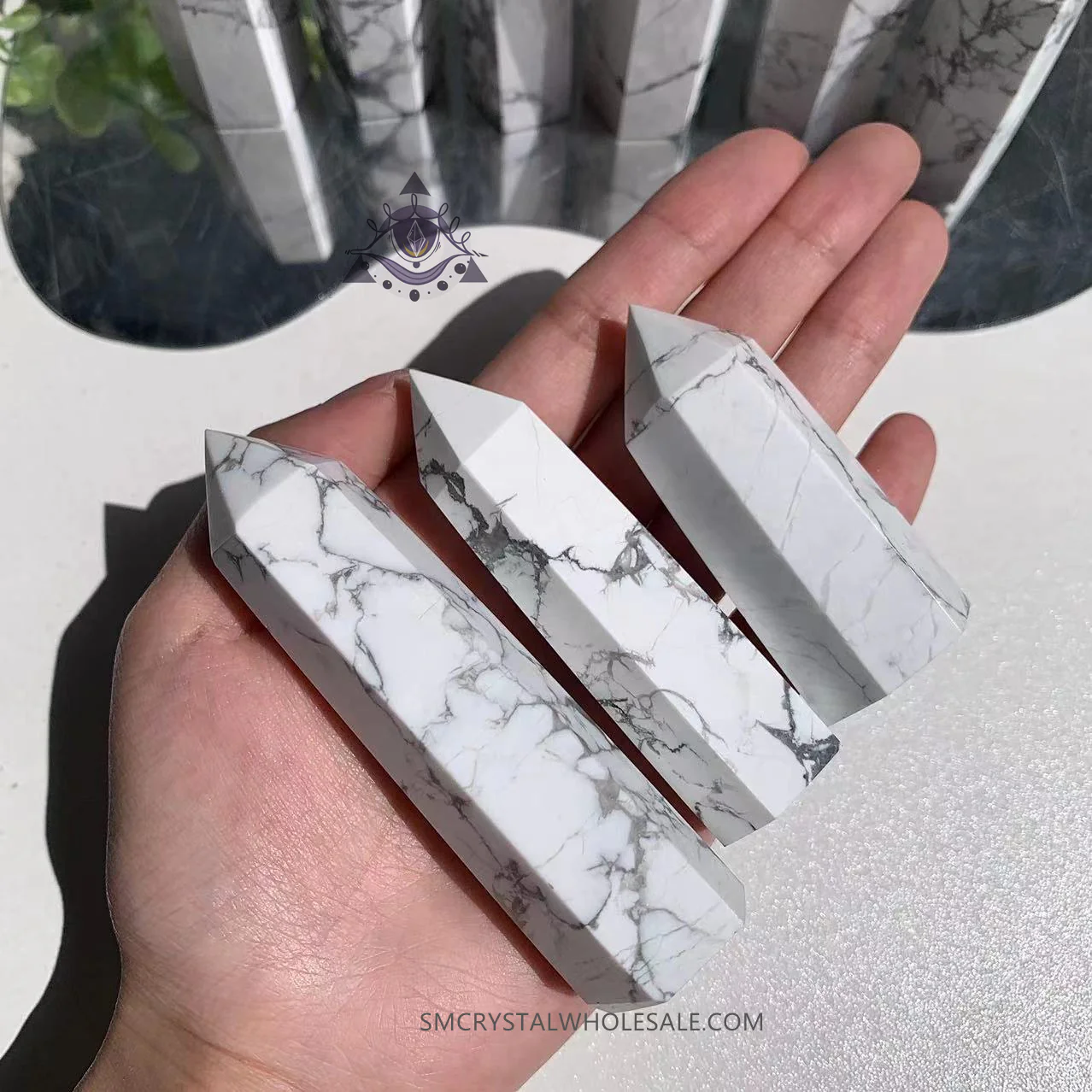 Small Howlite Towers - Image 2