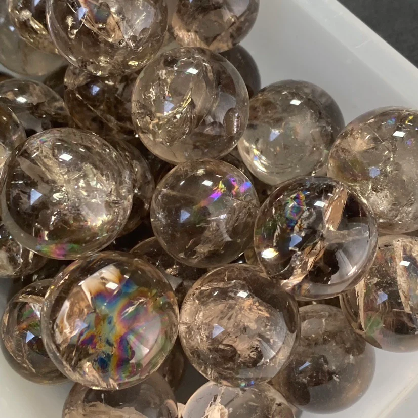 Smoky Quartz Rainbow Mini Sphere - Image 2