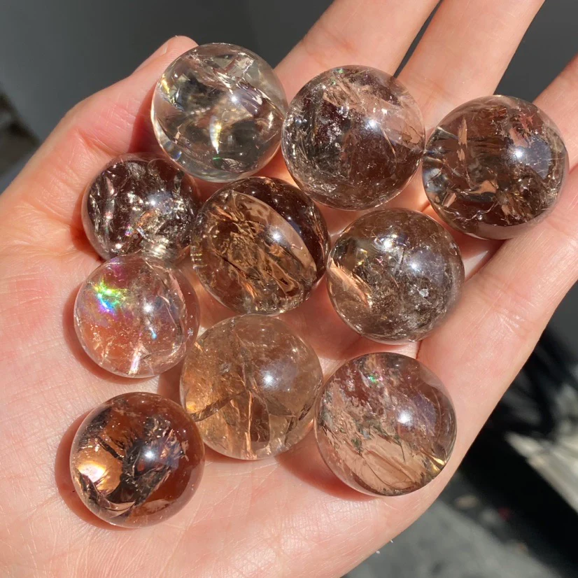 Smoky Quartz Rainbow Mini Sphere - Image 3